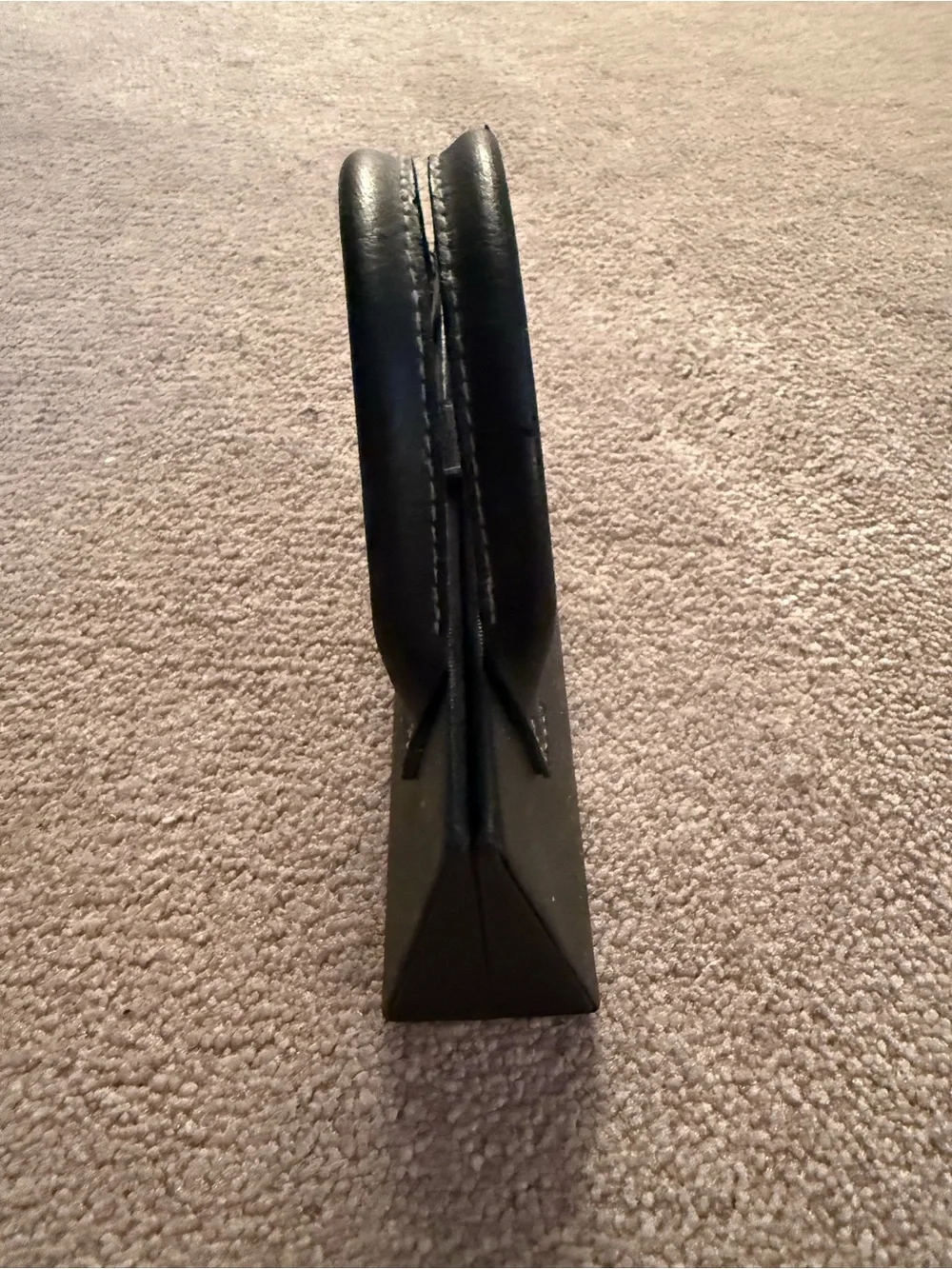 Black Leather Eye-glass travel case